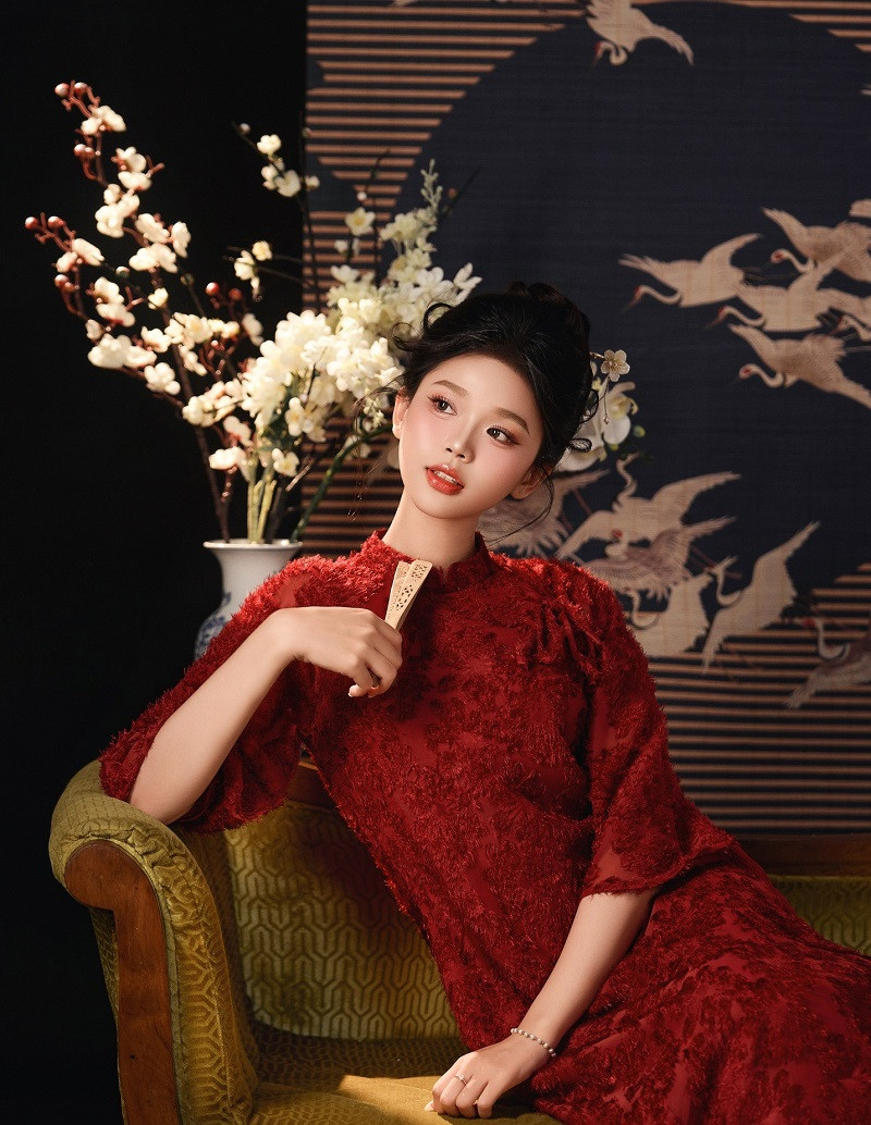 ảnh áo dài ngày Tết