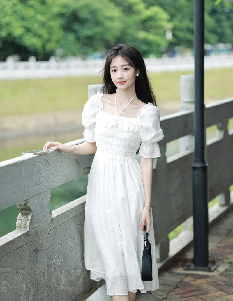 Chiêm ngưỡng 114+ ảnh gái xinh mặc váy trắng đẹp ngất ngây