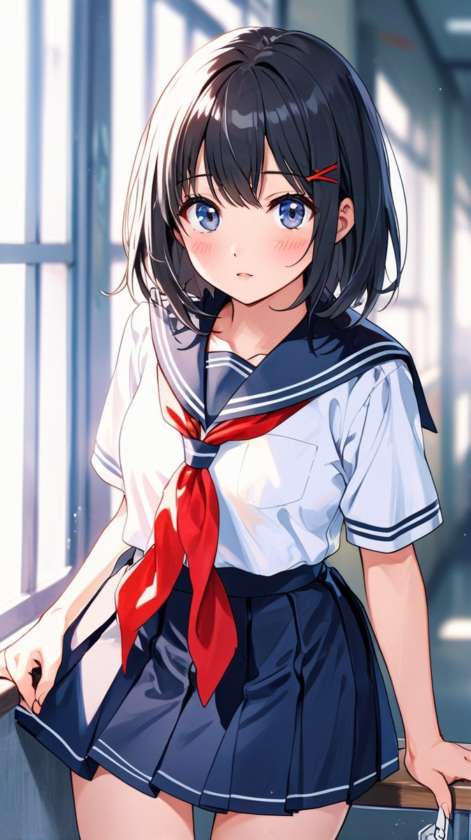 Anime hotgirl dễ thương với bộ đồ trẻ trung