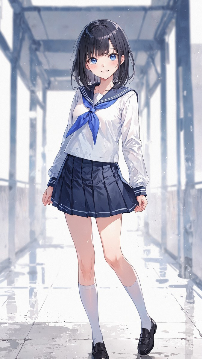 Anime hotgirl trong bộ váy xinh xắn