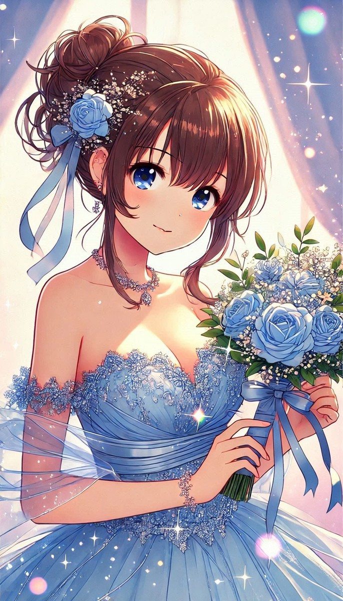 Cô gái Anime đáng yêu trong trang phục học sinh