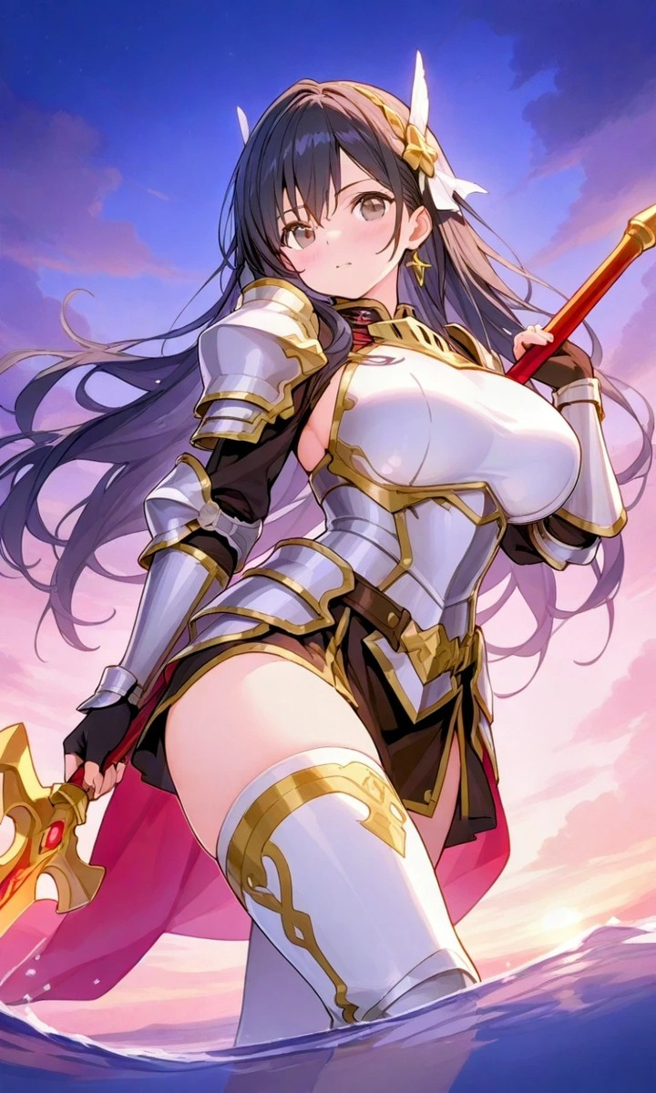 Cô gái Anime trong trang phục học sinh