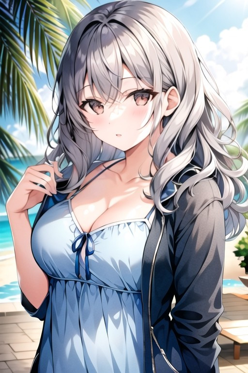 Hình ảnh anime hotgirl dễ thương với mái tóc dài