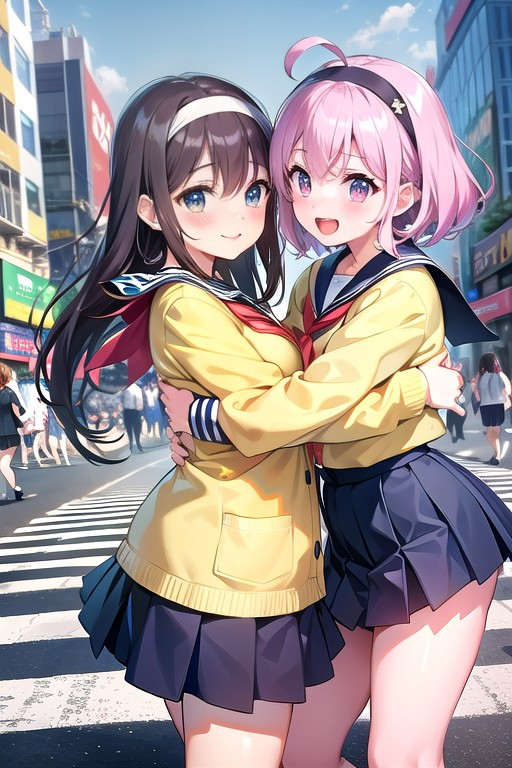 Hình ảnh anime nữ đáng yêu với mái tóc bồng bềnh