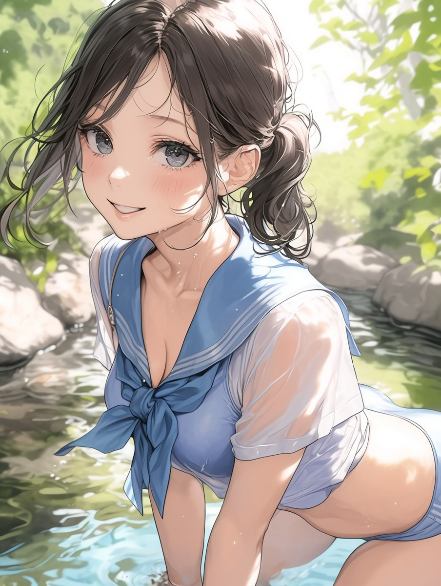 Hình ảnh Anime nữ với biểu cảm đáng yêu