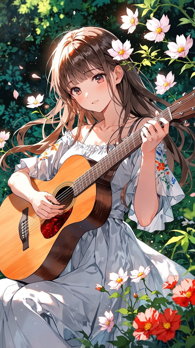Hình nền Anime đẹp với hotgirl xinh xắn