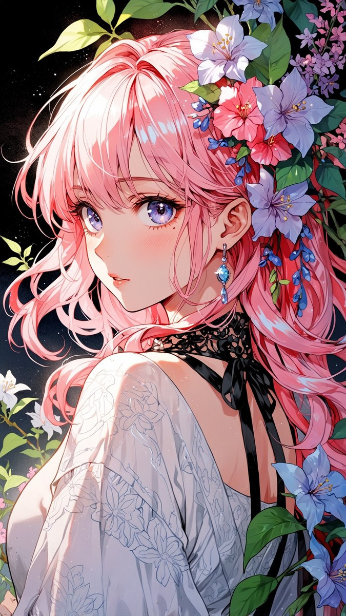 Hình nền Anime quyến rũ với trang phục cá tính