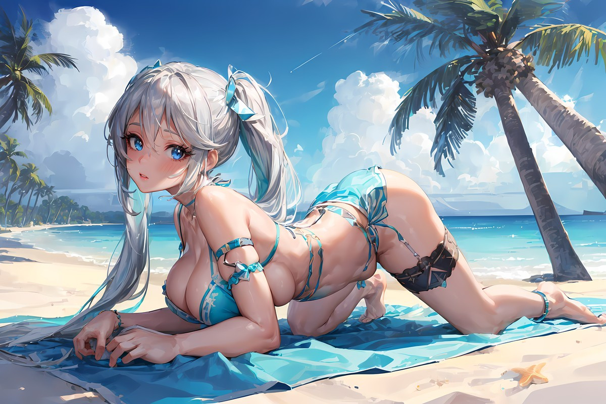 Một cô gái anime thanh thoát trong phong cách nhẹ nhàng